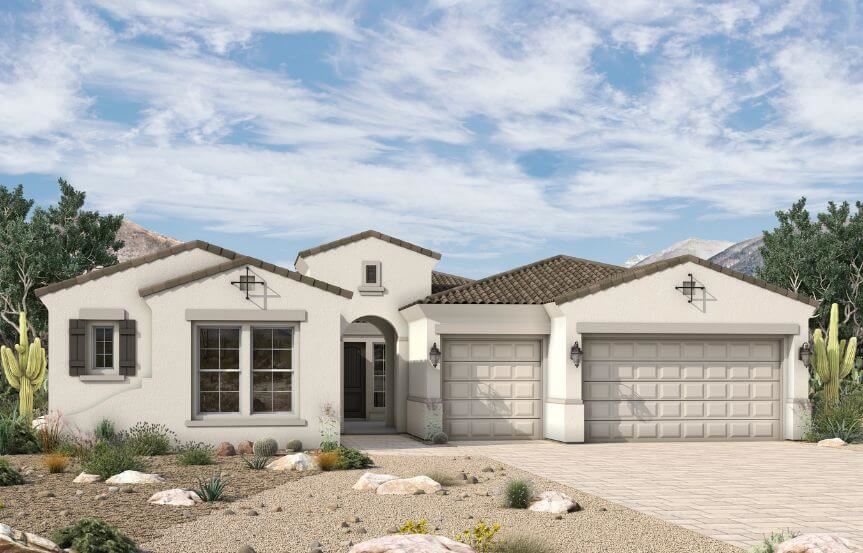 David Weekley Homes Blossom Rock Ironview-A356 Elevation A.