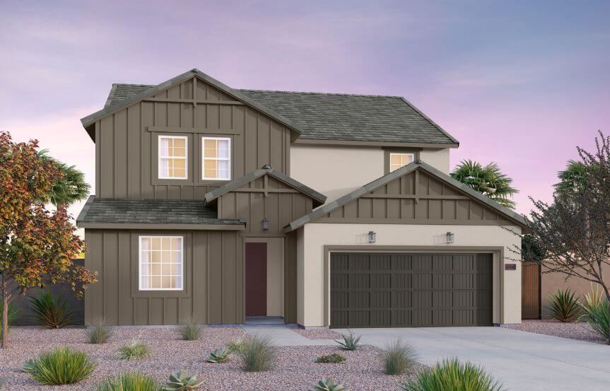 Brookfield Residential Blossom Rock Laurel Heritage Elevation F - Contemporary Farmhouse