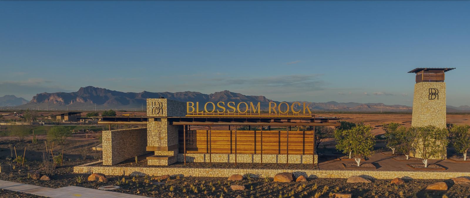 Blossom Rock Community Entrance East Valley Arizona