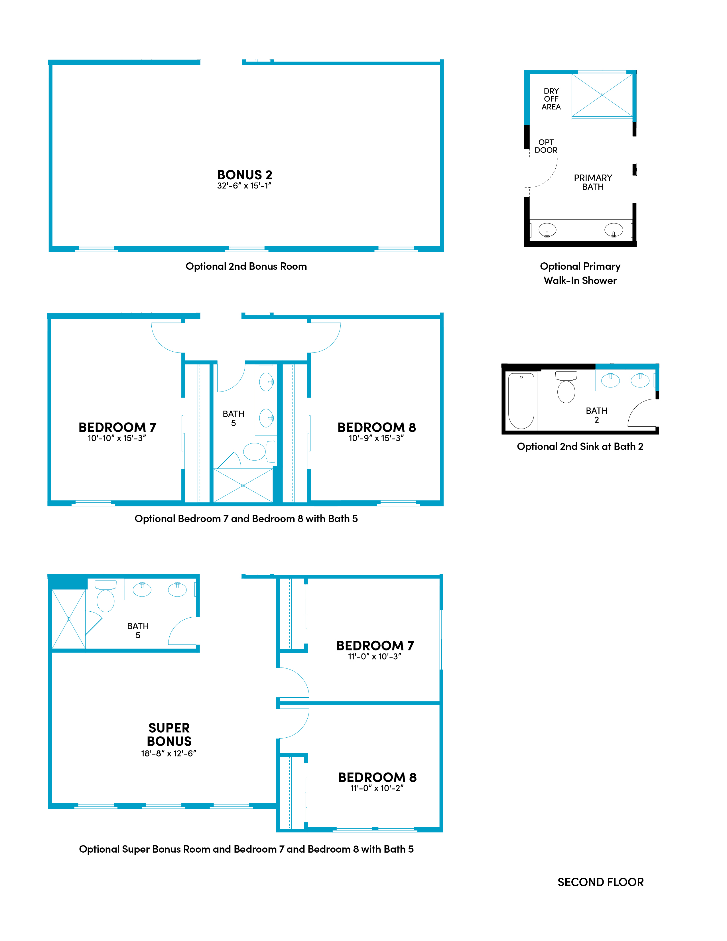 Brookfield Residential Blossom Rock Mariposa Skylar Floor Plan Second Floor Options.