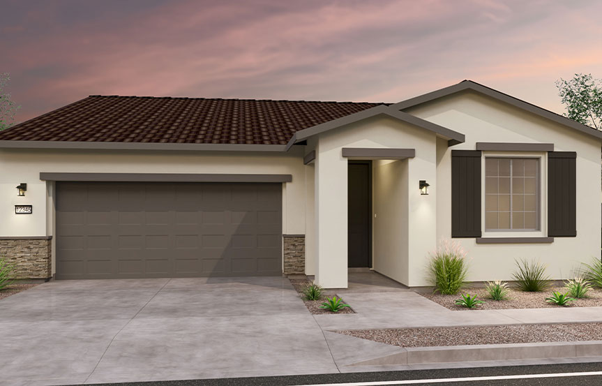 Brookfield Residential Blossom Rock Wildflower Aster Elevation E - Traditional Southwest