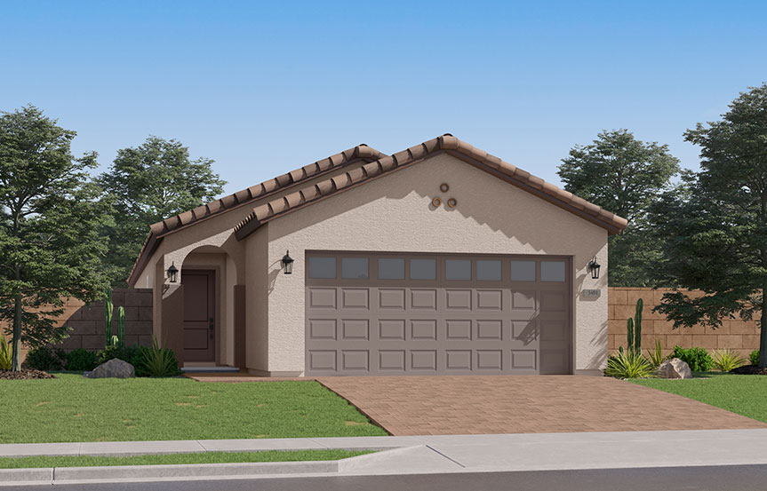 Lennar Blossom Rock Lilac Elevation A - Spanish Colonial