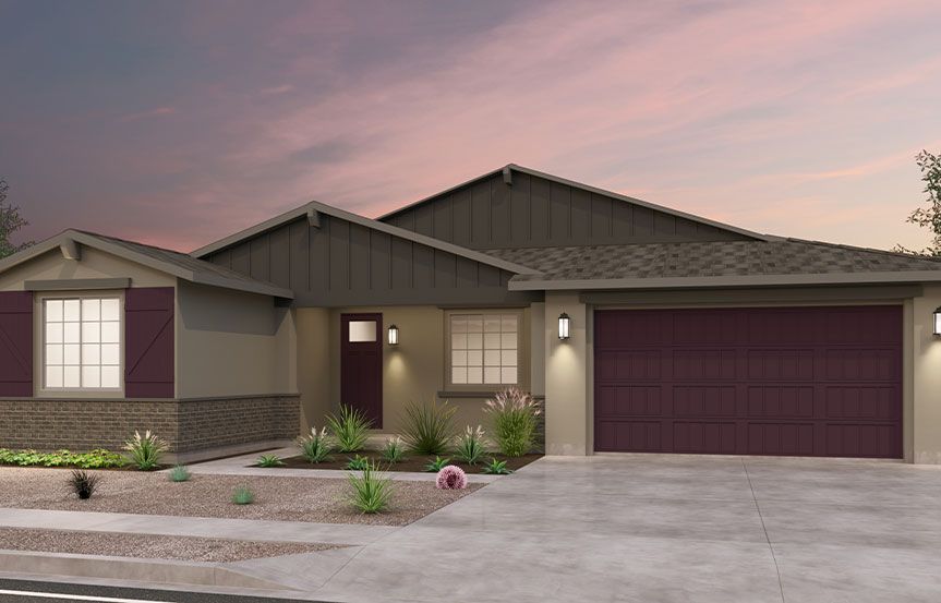 Brookfield Residential Blossom Rock Mariposa Agave Elevation D - Arizona Ranch