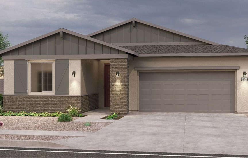 Brookfield Residential Blossom Rock Laurel Laredo Elevation D - Arizona Ranch.