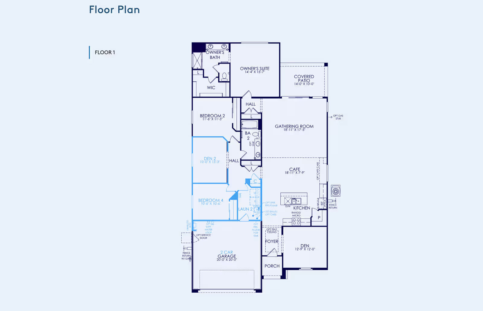 1276 W Saddle Run Floorplan