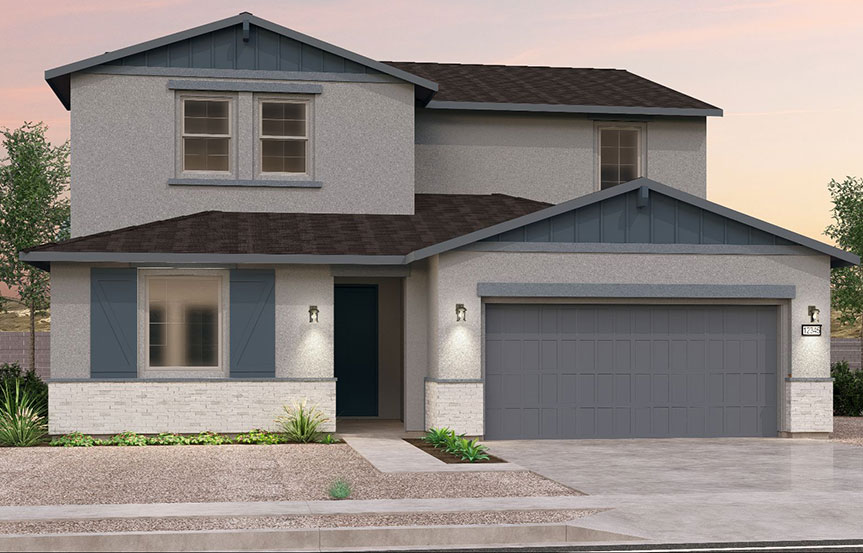Brookfield Residential Blossom Rock Laurel Heritage Elevation D  - Arizona Ranch
