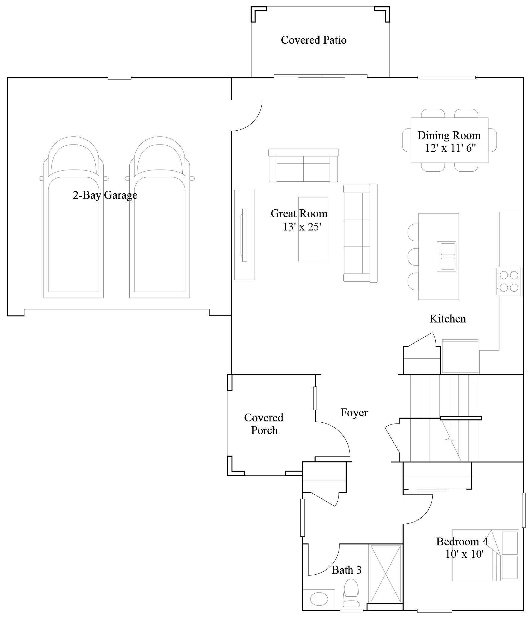 Lennar Santa Barbara Main Floor