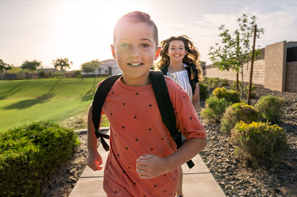 Walking trails in Blossom Rock community Mesa, Arizona