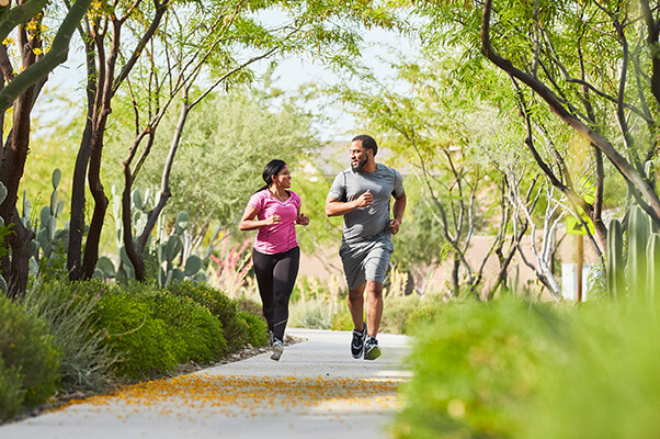 Residents on Blossom Rock trail in Mesa, Arizona