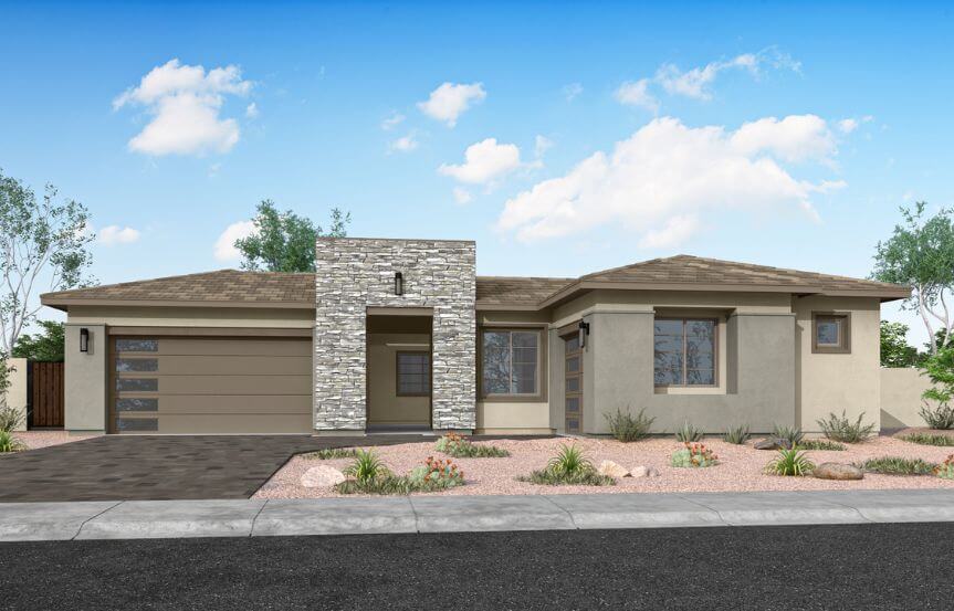 Tri Pointe Homes in Blossom Rock Mojave Elevation B.