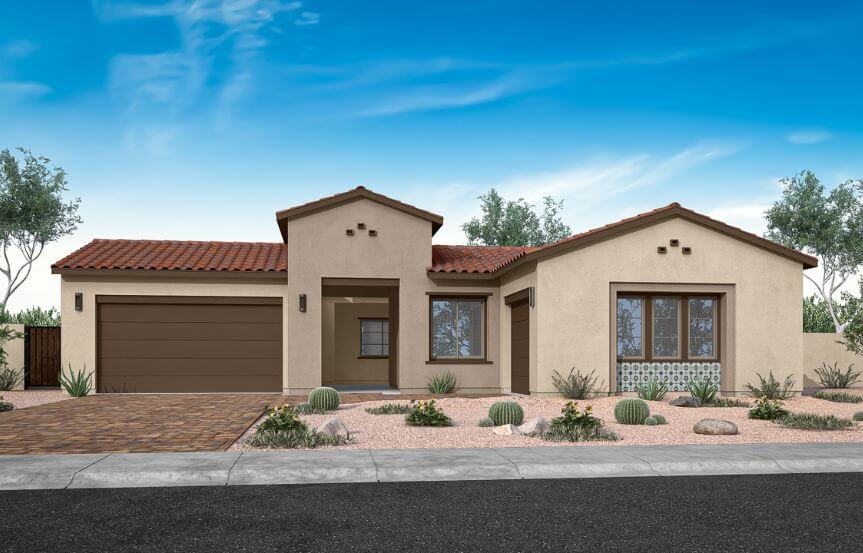 Tri Pointe Homes Blossom Rock Mojave Elevation A.