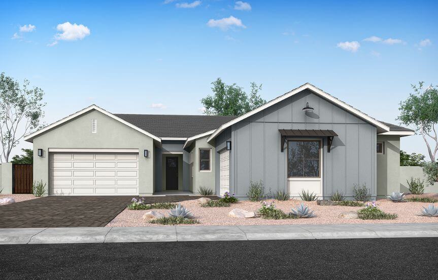 Tri Pointe Homes in Blossom Rock Pecan Elevation C.