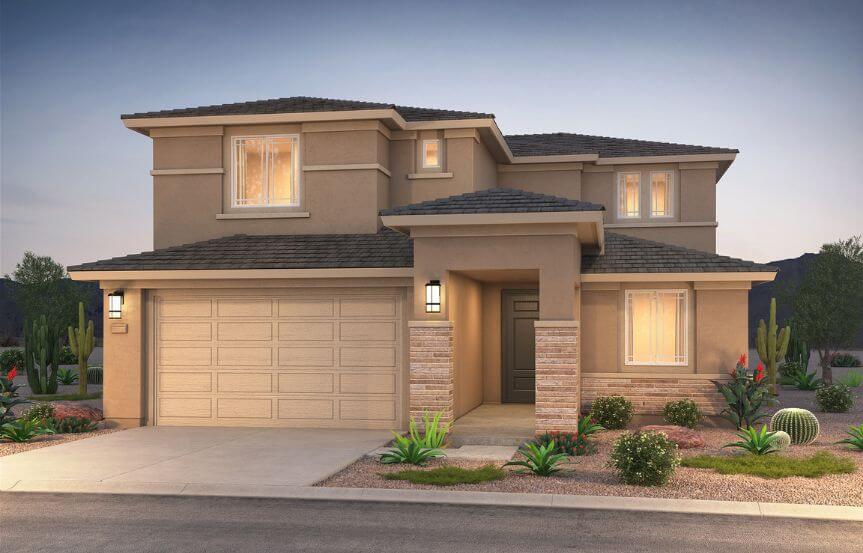 Pulte Homes Blossom Rock Prato 4028-8 Elevation B.