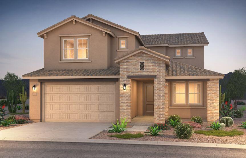 Pulte Homes Blossom Rock Prato 4028-8 Elevation C.