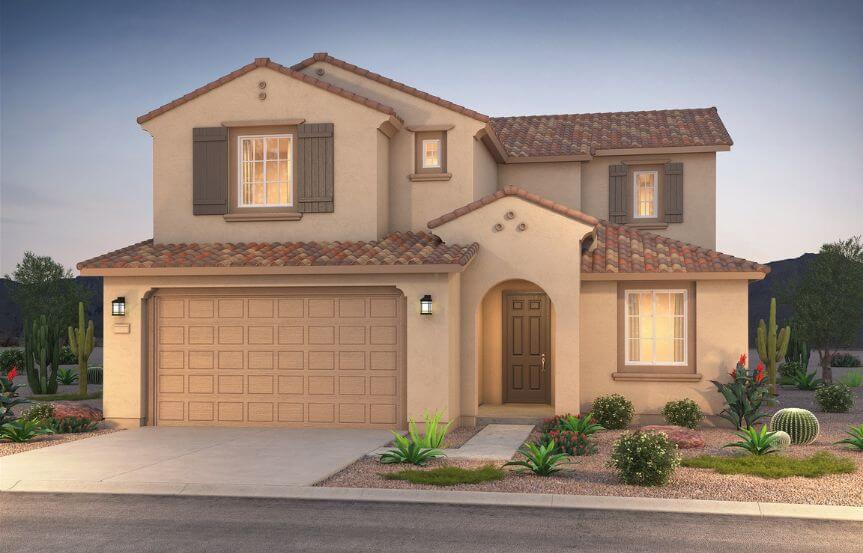 Pulte Homes Blossom Rock Prato 4028-8 Elevation A.