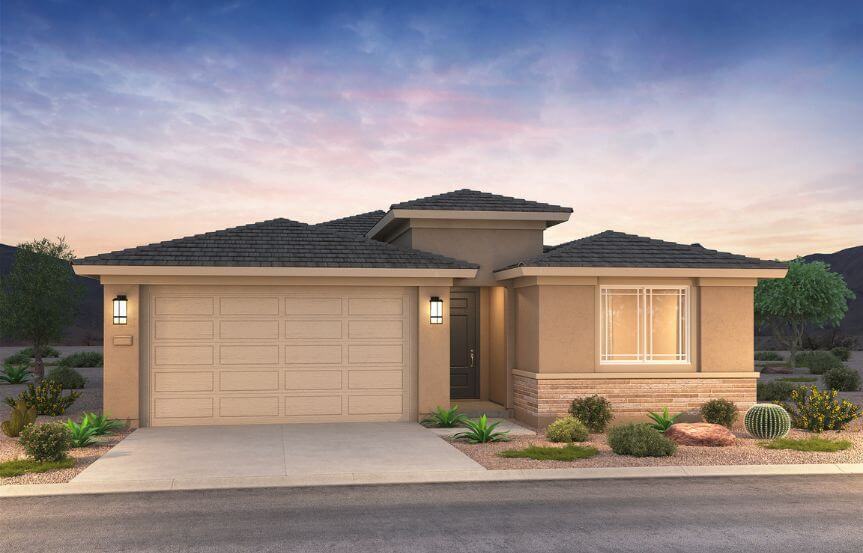 Pulte Homes Blossom Rock Rimini 4016-1 Elevation B.