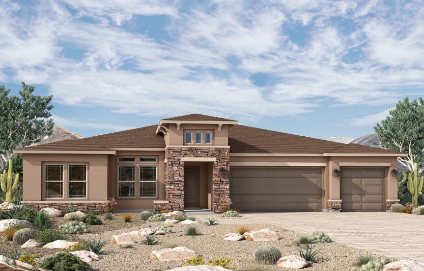 David Weekley Homes Blossom Rock Circlestone-A354 Elevation D.