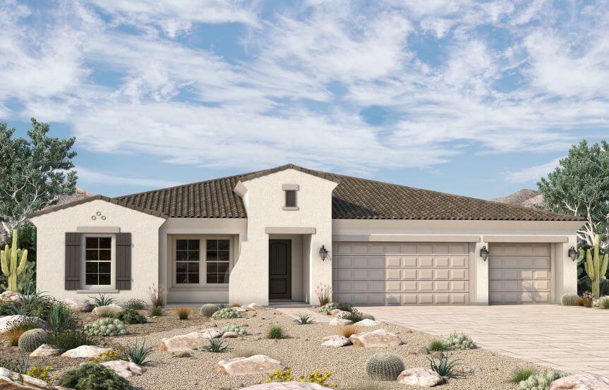 David Weekley Homes Blossom Rock Circlestone-A354 Elevation A.