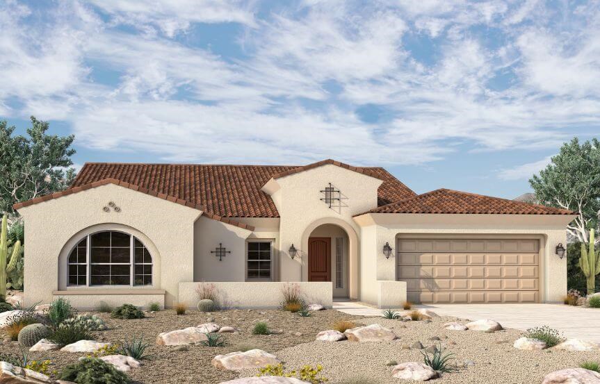 David Weekley Homes Blossom Rock Minor-A355 Elevation A.