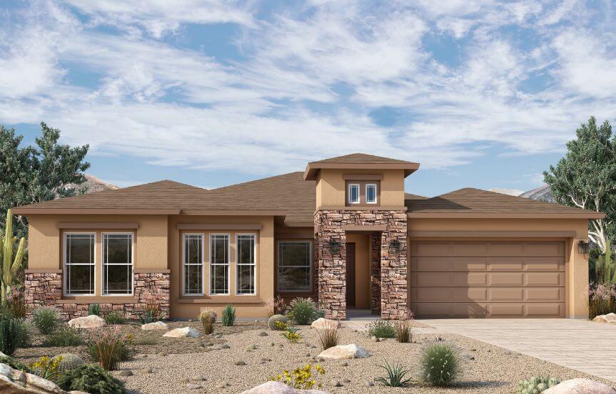 David Weekley Homes Blossom Rock Peralta-A353 Elevation D.