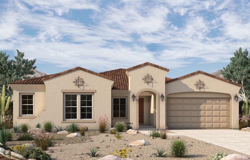 David Weekley Homes Blossom Rock Peralta-A353 Elevation A.