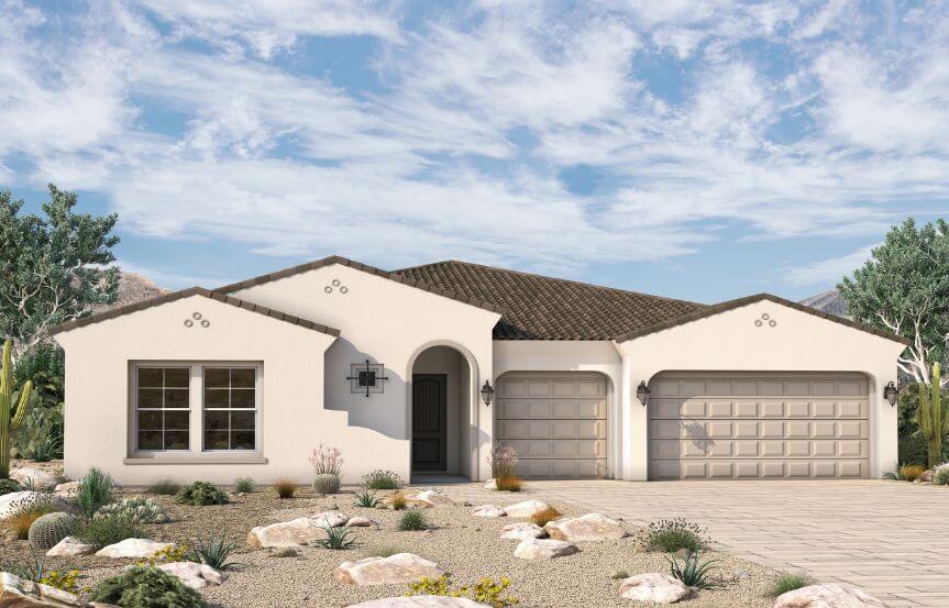 David Weekley Homes Blossom Rock Reavis-A351 Elevation A.