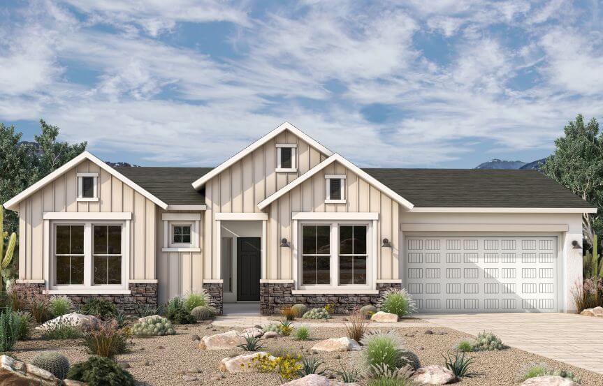 David Weekley Homes Blossom Rock Woodbury-A357 Elevation F.