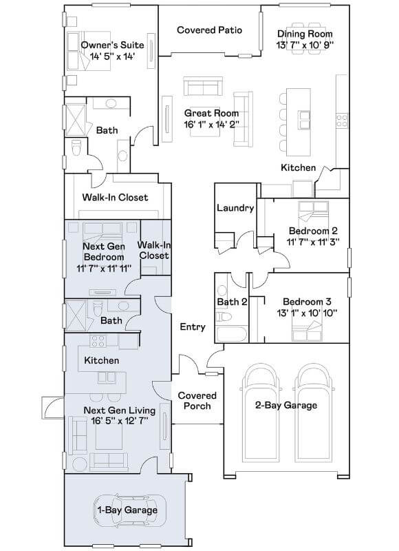 Lennar Blossom Rock Trillium-4585 Floor Plan.