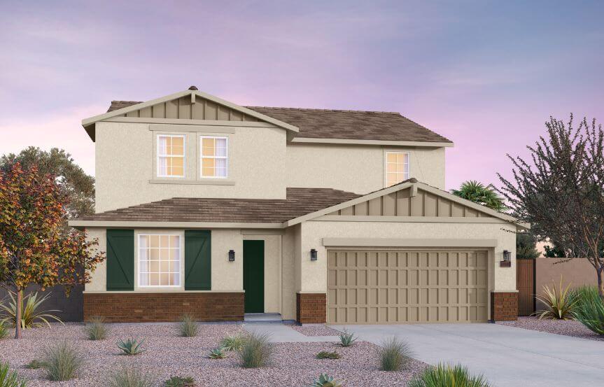 Brookfield Residential Blossom Rock Laurel Heritage Elevation D  - Arizona Ranch