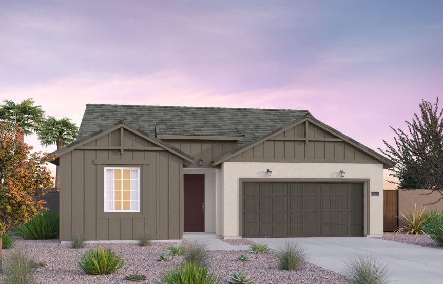 Brookfield Residential Blossom Rock Laurel Lantana Elevation F - Contemporary Farmhouse.