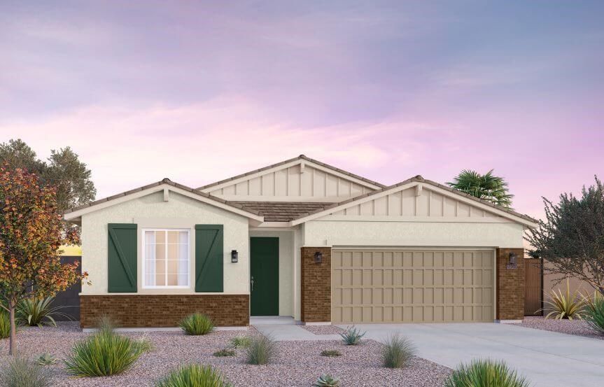 Brookfield Residential Blossom Rock Laurel Lantana Elevation D - Arizona Ranch.