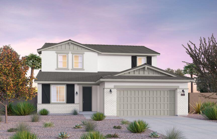 Brookfield Residential Blossom Rock Laurel Ponderosa Elevation D - Arizona Ranch.