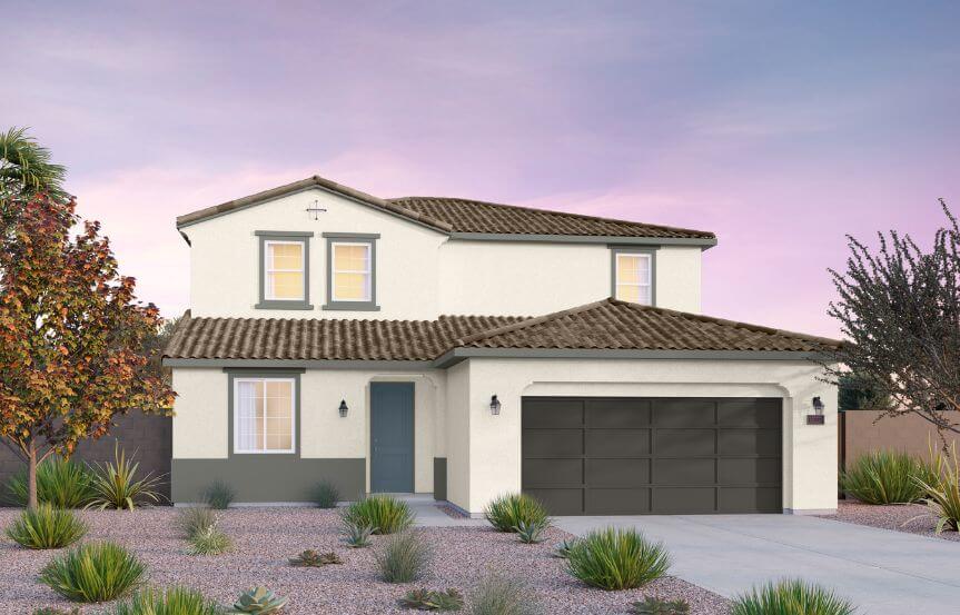 Brookfield Residential Blossom Rock Laurel Ponderosa Elevation C - Spanish Colonial.