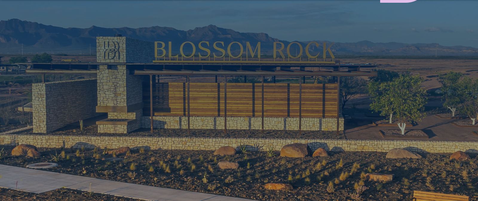 Blossom Rock Community Entrance East Valley Apache Junction Arizona