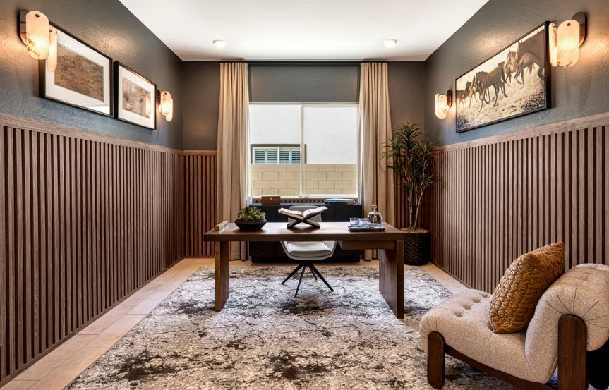 Tri Pointe Blossom Rock Cholla Interior Desk.