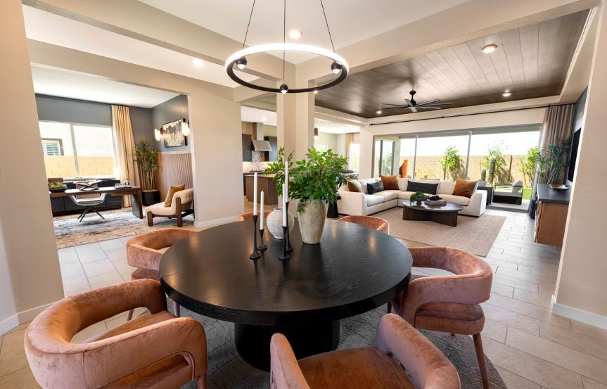 Tri Pointe Blossom Rock Cholla Interior Dining Table.