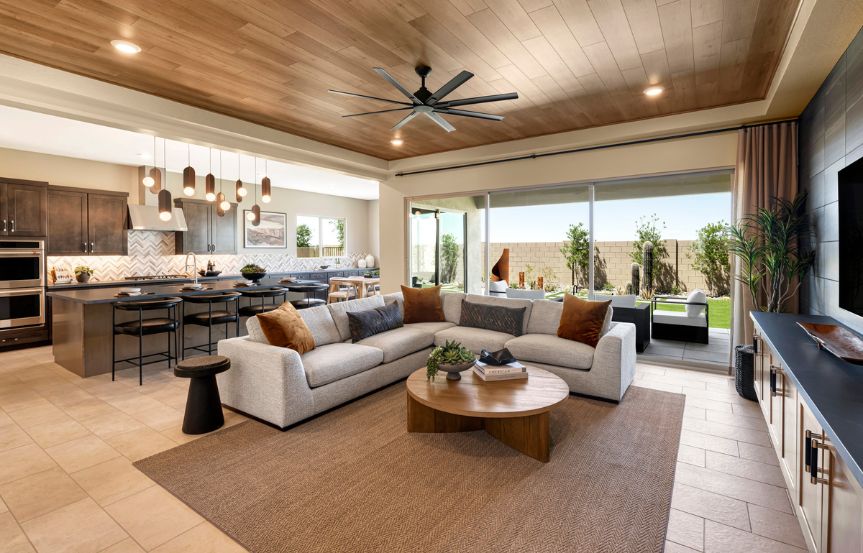 Tri Pointe Blossom Rock Cholla Interior Couch.