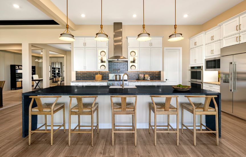 Tri Pointe Blossom Rock Pecan Interior Kitchen.