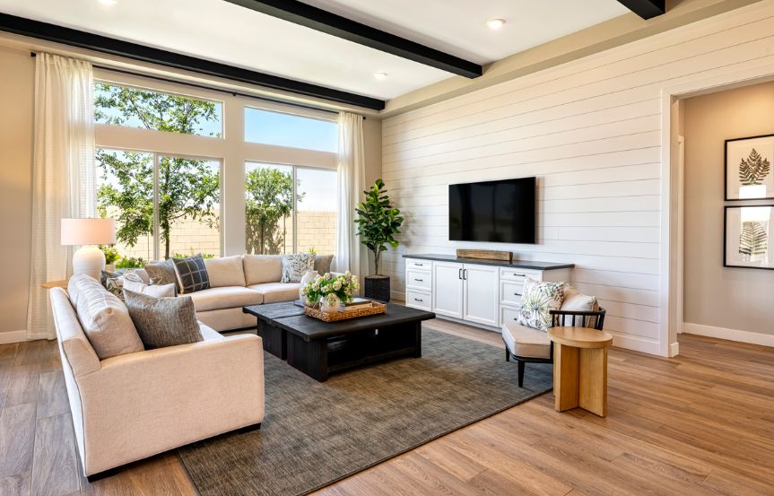 Tri Pointe Blossom Rock Pecan Interior Couch.