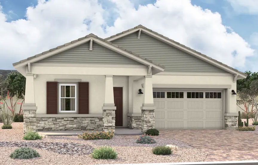 Richmond American Homes in Blossom Rock Raleigh Elevation B