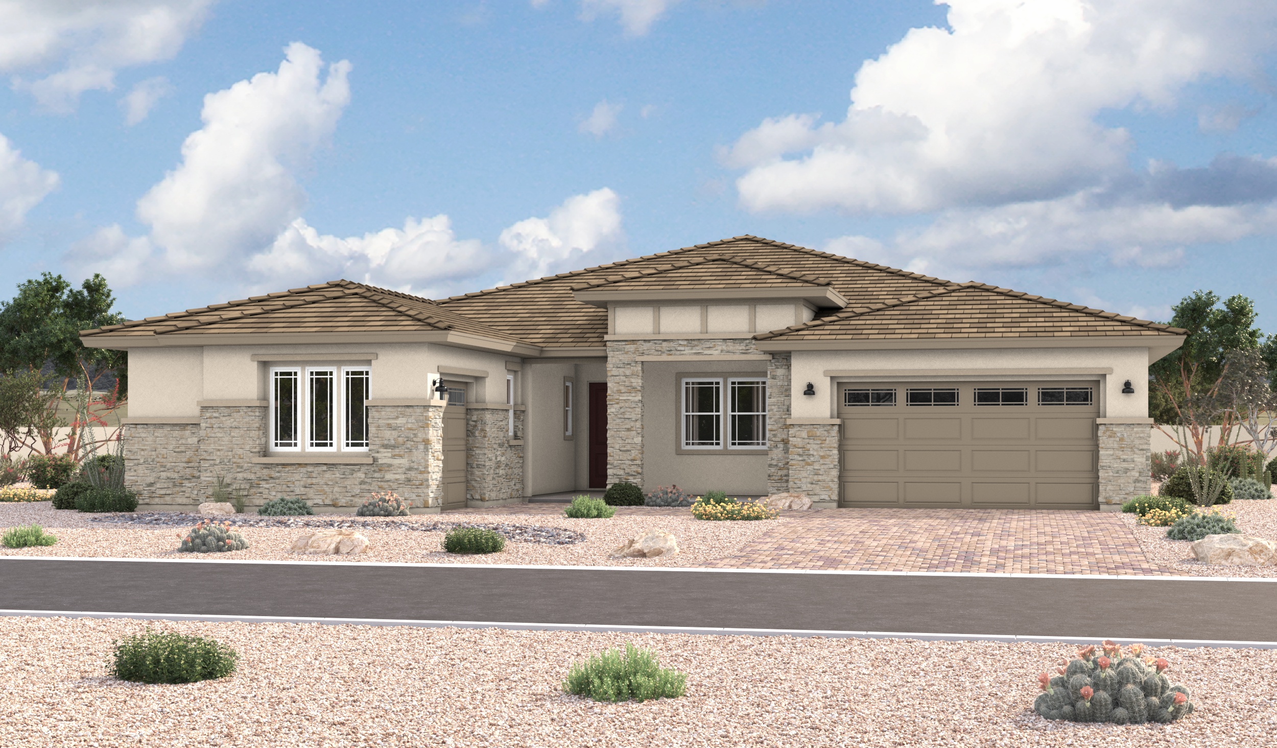 Richmond American Homes in Blossom Rock - Huntley Elevation C