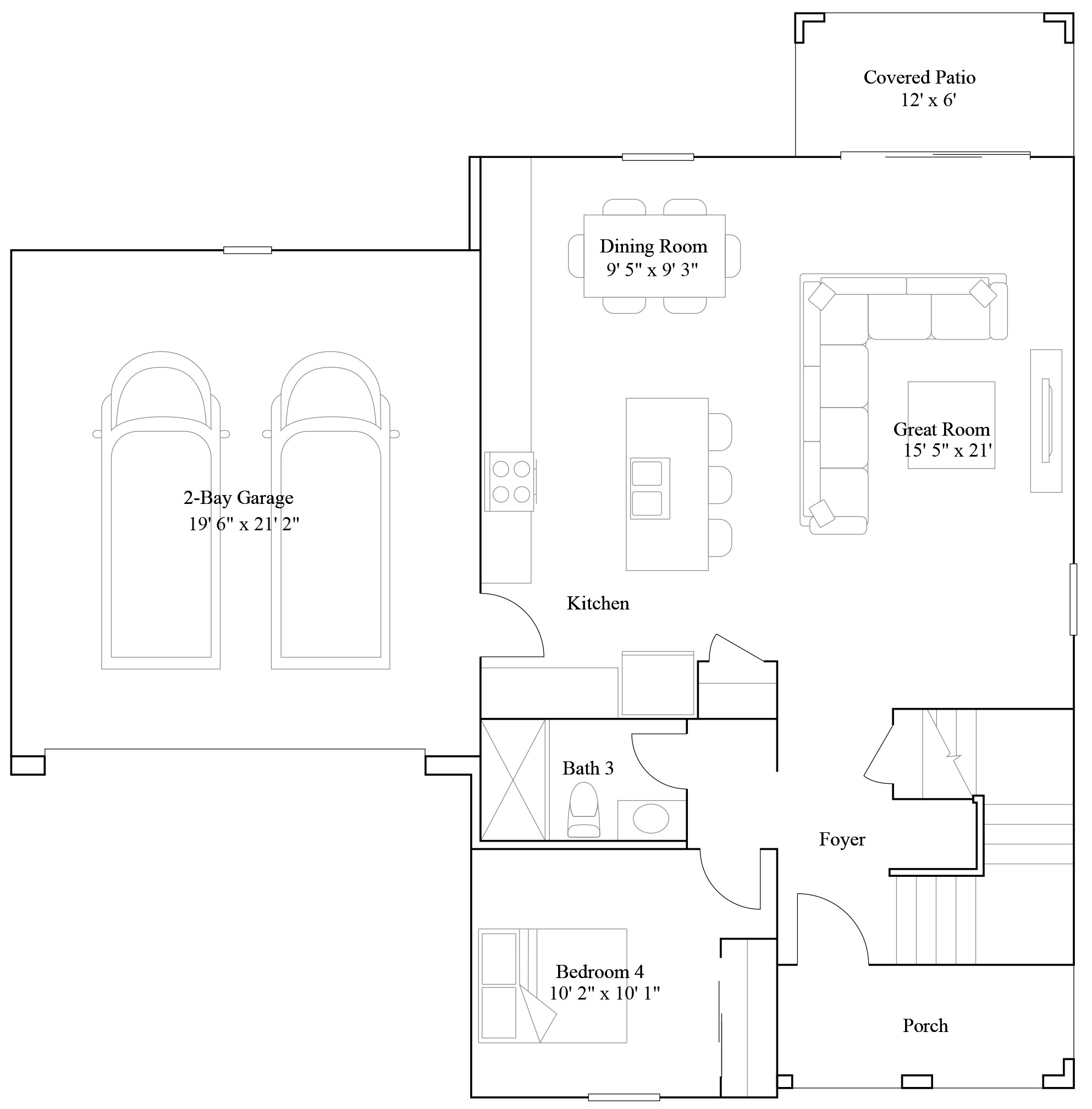 Lennar Montecito Main Floor
