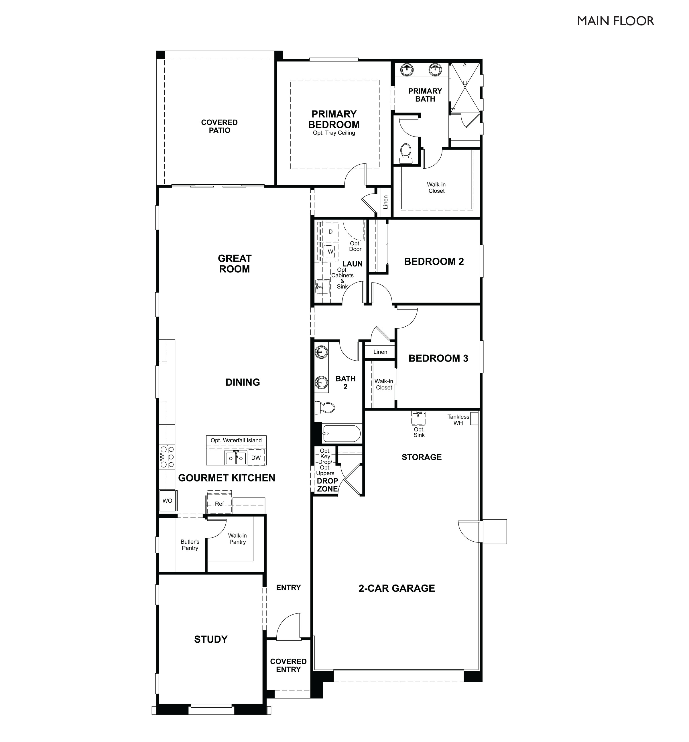 Richmond American Homes in Blossom Rock Raleigh Floor Plan