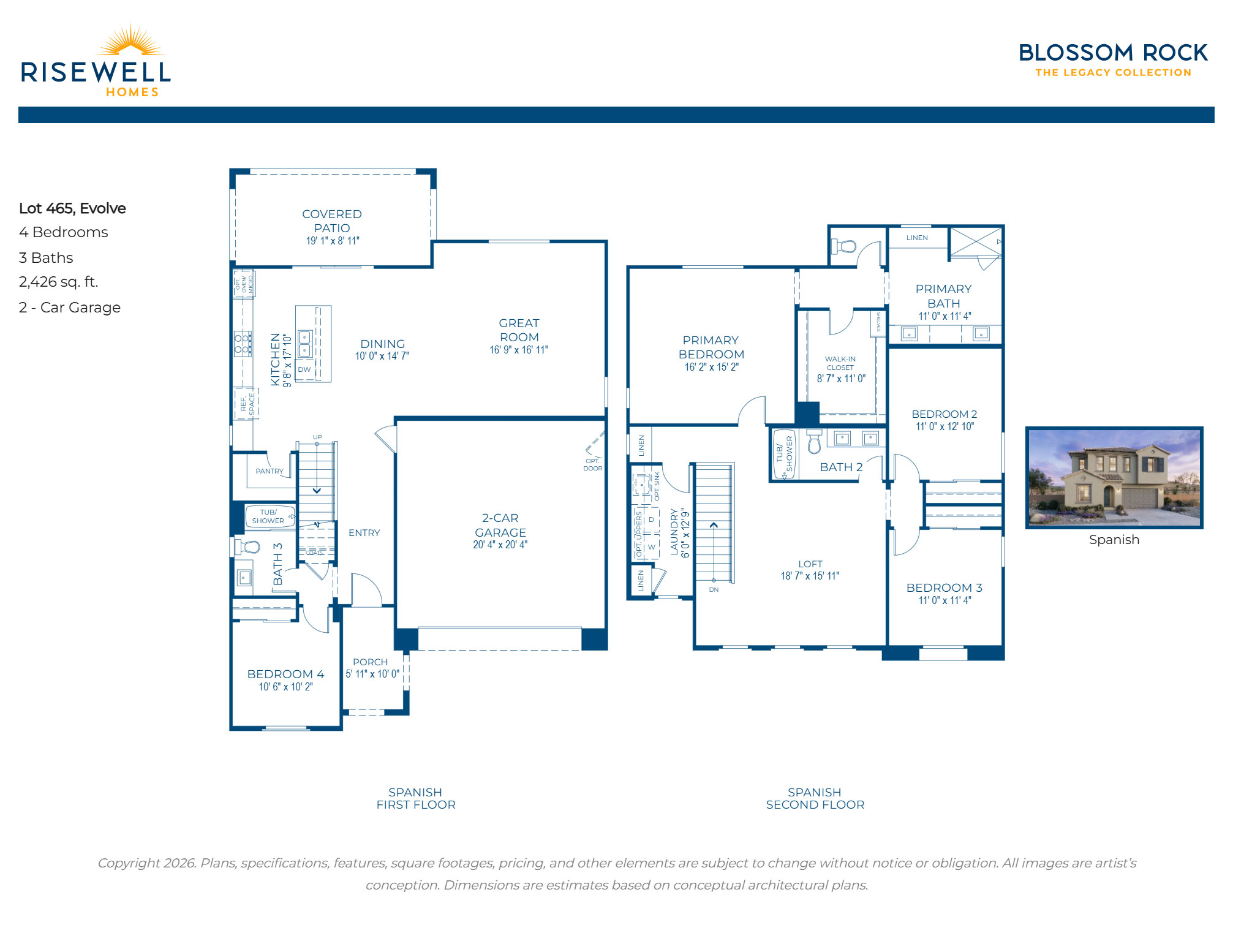1260 W Opuntia Dr Floorplan