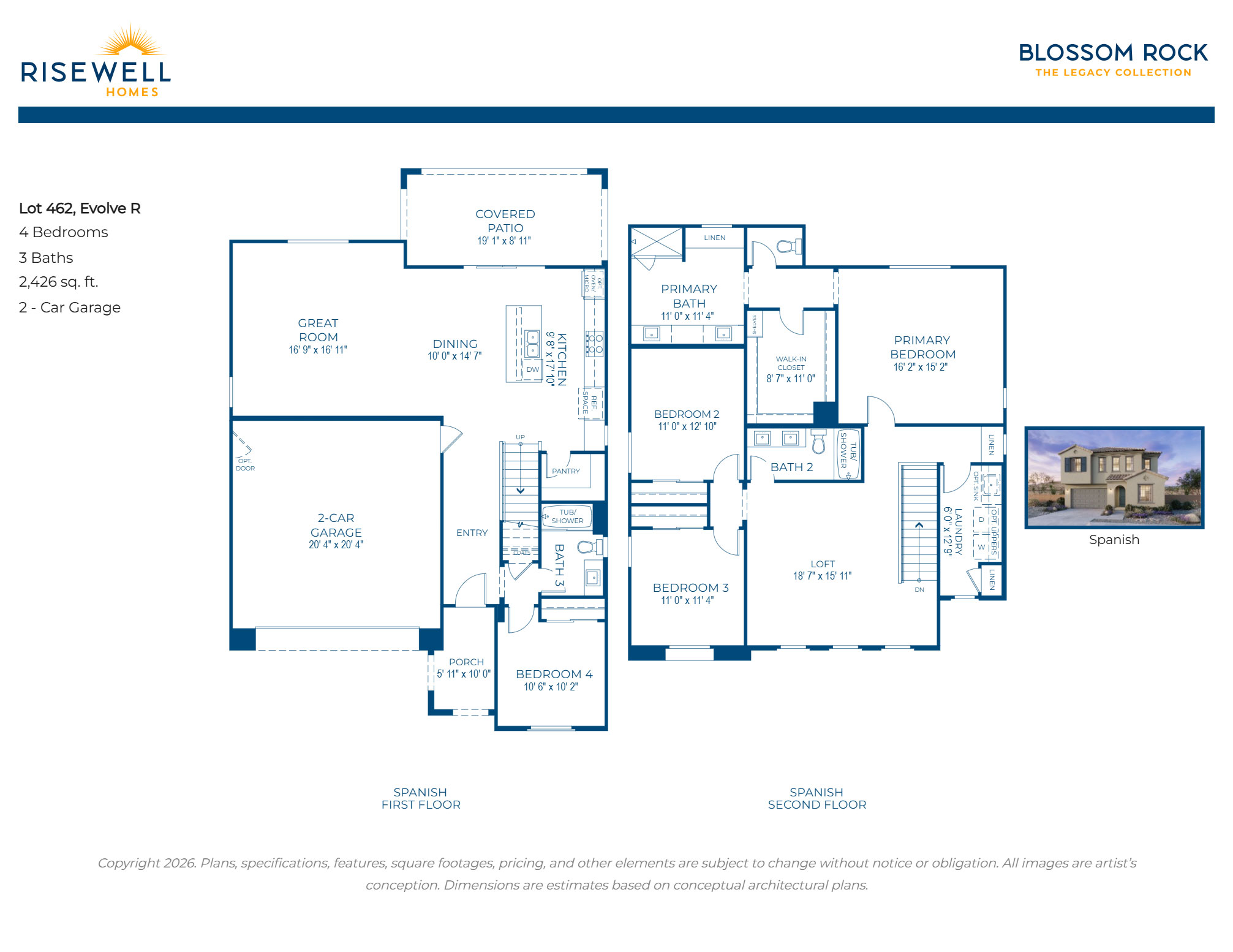 1292 W Opuntia Dr Floorplan