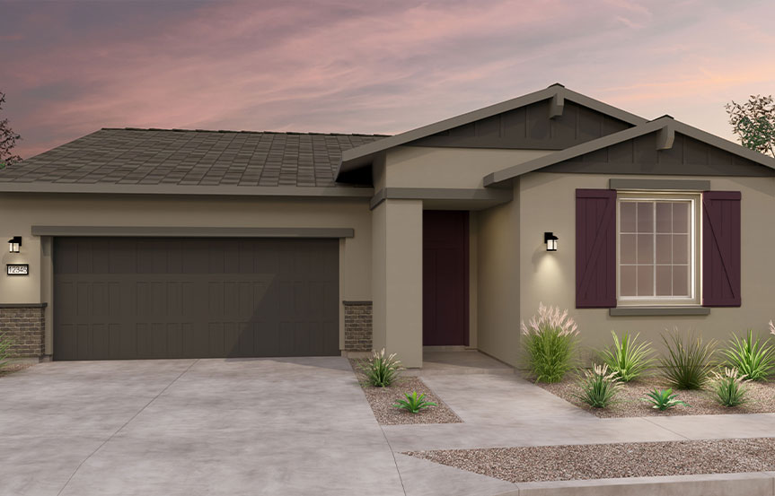 Brookfield Residential Blossom Rock Wildflower Marigold Elevation D - Arizona Ranch