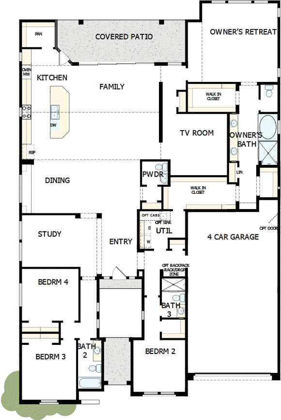 David Weekleyl Blossom Rock 9781 S Gold Stone Trl Floorplan