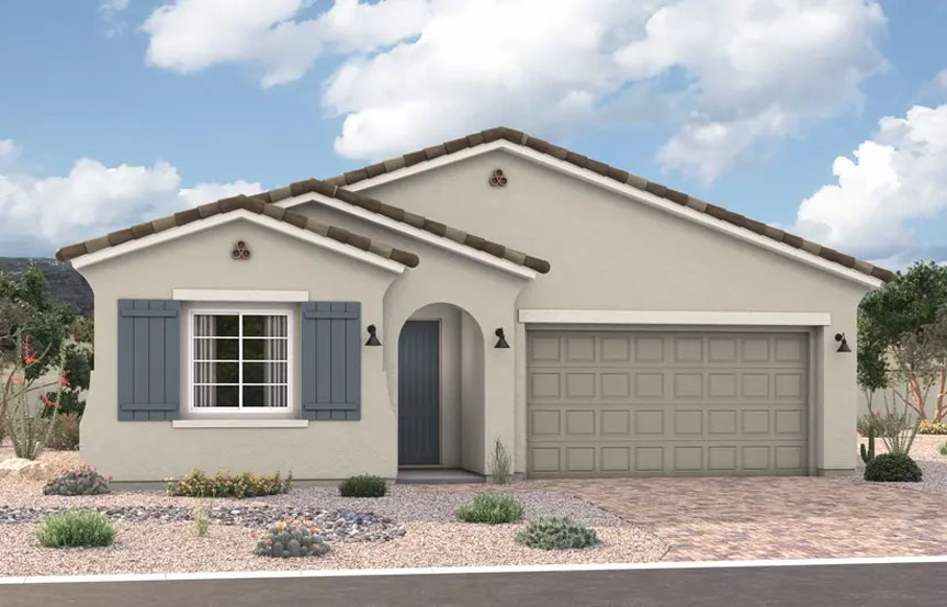 Richmond American Homes in Blossom Rock Raleigh Elevation A