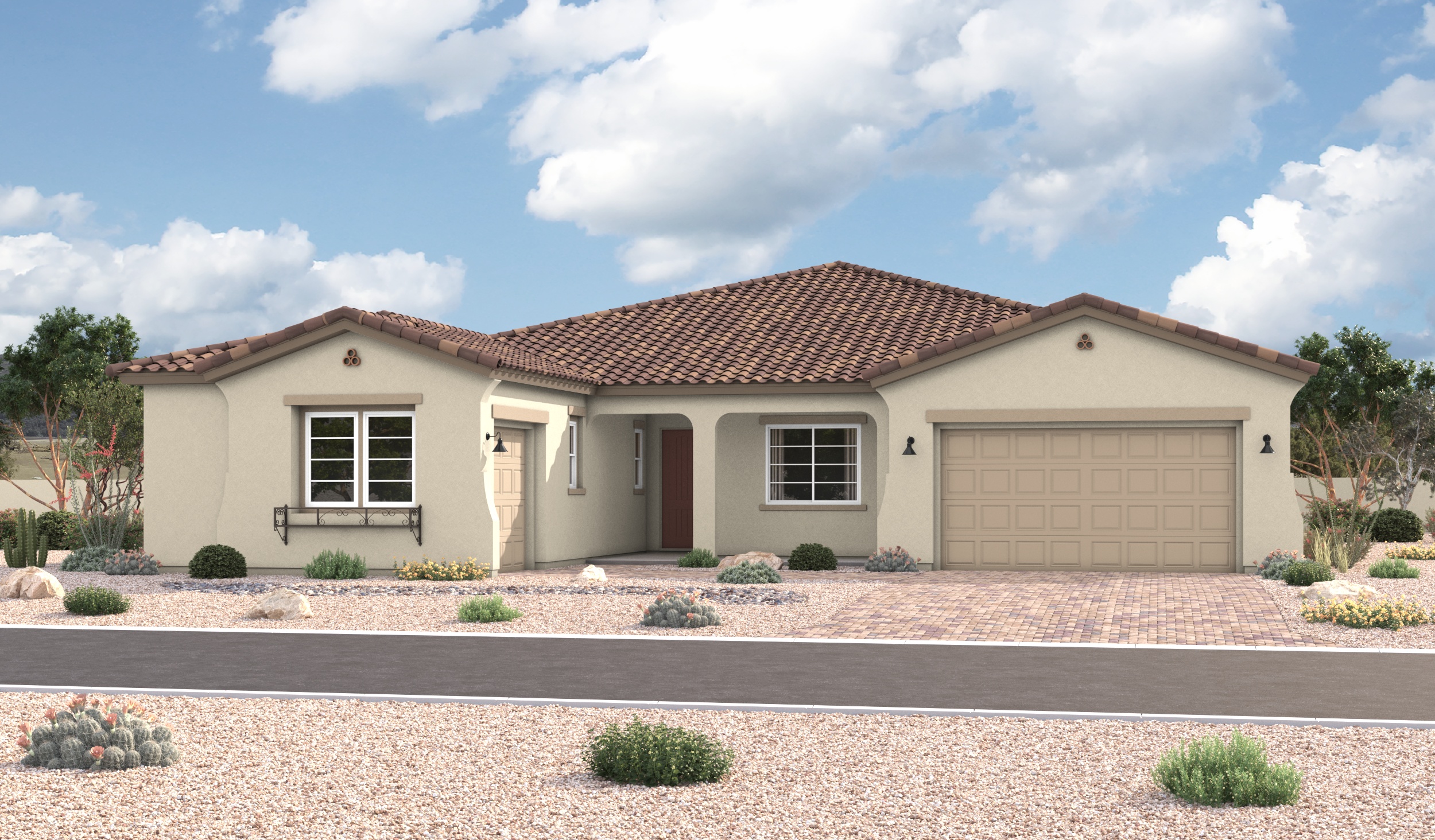 Richmond American Homes in Blossom Rock - Huntley Elevation A