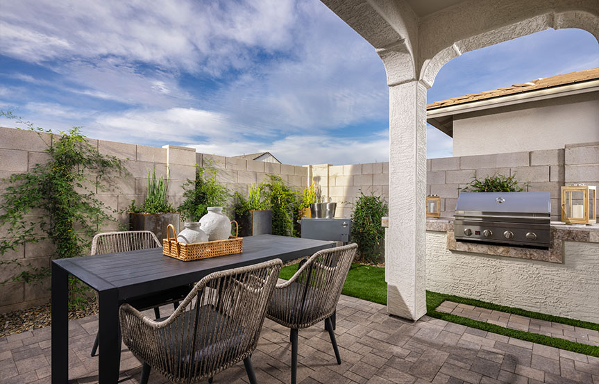 Daisy Model Home Backyard